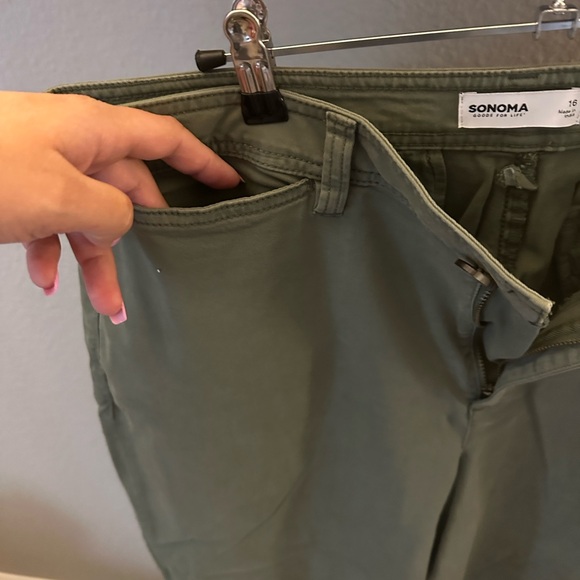 Sonoma Women's Flare & Wide Leg Jeans - Olive Green - Picture 3 of 5